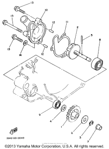 YZ125E Водяной насос