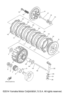 YZ85F Сцепление