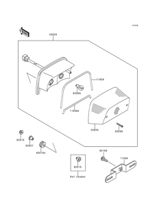ZR550 Задний фонарь