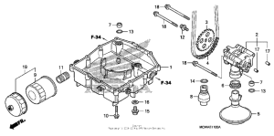 VFR800 Масляный насос