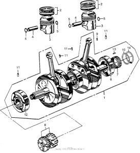 CA175 Коленвал