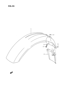 DR350 Переднее крыло
