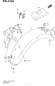 TU250 Задний бампер