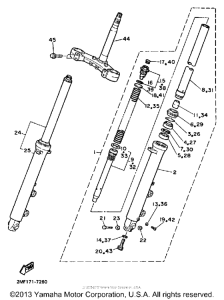 FZ700TC Передняя вилка