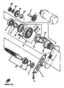 XJ550 Муфта стартера