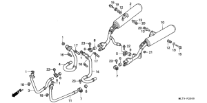 VFR750F Глушитель