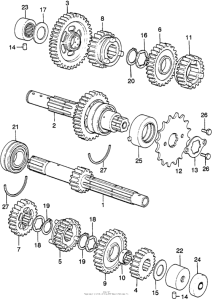 XL250 Трансмиссия