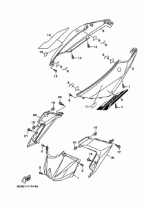 YW125 Боковые обтекатели