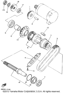 XJ600SFC Муфта стартера