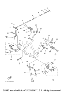 TW200MC Подножки