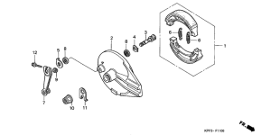 CBF250 Задний тормоз