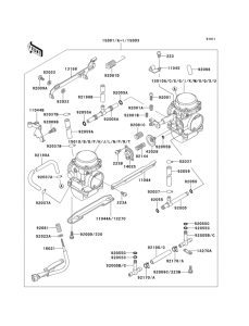 KLE500 Carburetor(1 / 4)