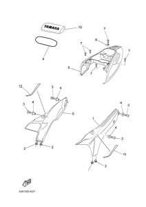 BT1100 Боковые обтекатели