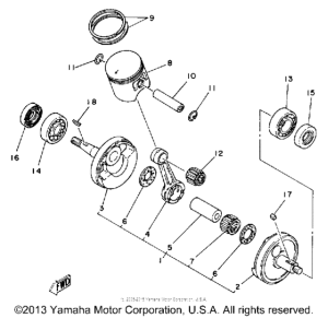IT175G Коленвал,поршни