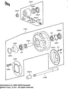 KZ1000 Передняя втулка
