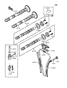 ZX400 Распредвал