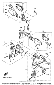 FJ1200AE Поворотники