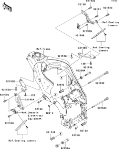 ZX1000 Крепление двигателя