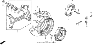 CN250 Rear wheel 86-87