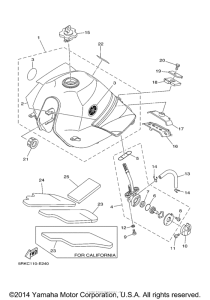 XT225WC Топливный бак