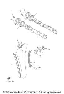 YZFR7L Цепь механизма газораспределения
