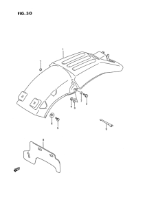 RMX250 Заднее крыло