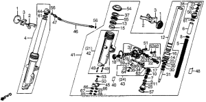 CX500 Передние аммортизаторы