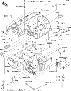 ZR1000 Картер двигателя