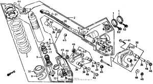 XR500R Rear shock absorber 83-84