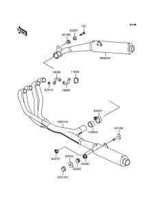 ZX1100 Глушитель