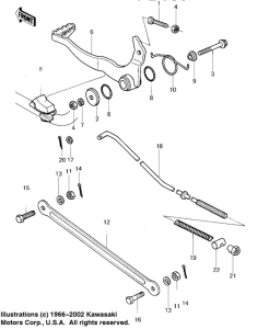 KDX80 Педаль тормоза