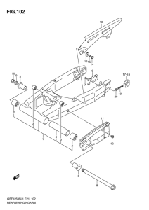 GSF1250S Rear swingingarm