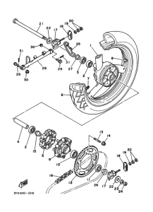 FZX250 Заднее колесо в сборе