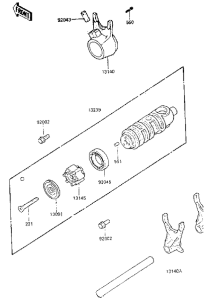 EN450 Переключение / вилка переключения
