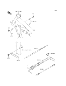 BJ250 Тросы управления
