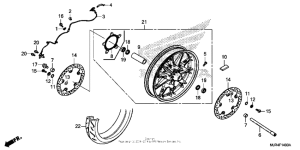 GL1800C Переднее колесо
