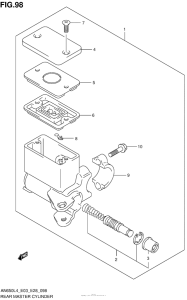 AN650Z Задний торм цилиндр