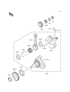 BJ250 Коленвал