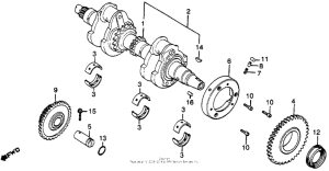 CB400 Коленвал