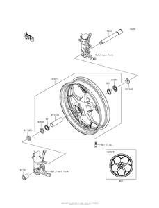 ZX1400 Переднее колесо