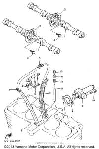 FJ1200DC Цепь механизма газораспределения