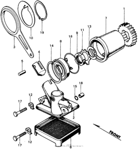 CB450 Масляный насос