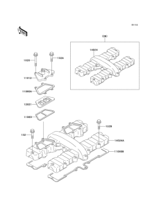ZR550 Крышка головки цилиндров