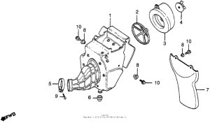CR80R Воздушный фильтр