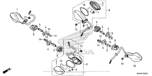 CB500X (ABS) Задний фонарь