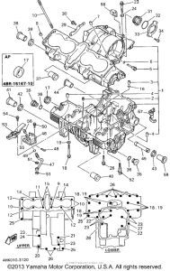 XJ600SG Картер двигателя