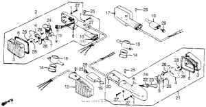 CB900 Задний фонарь