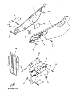 YZ80L Боковые обтекатели