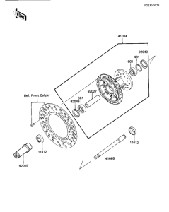 KX500 Передняя втулка
