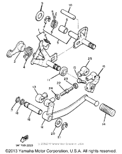 XJ750RK Shift shaft pedal